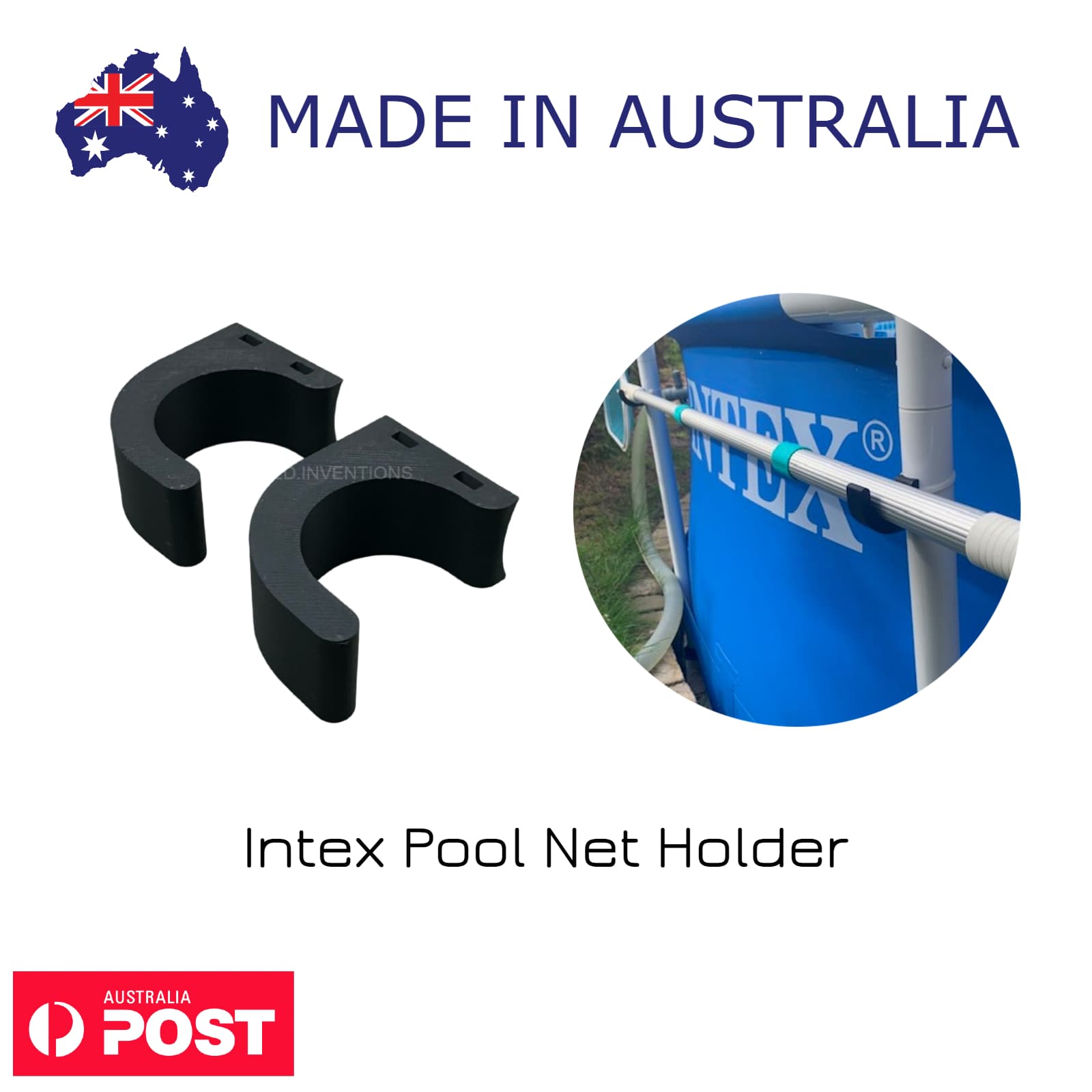 Intex Pool Net Holder – Wall or Poolside Mount Bracket for Skimmer Nets & Cleaning Tools