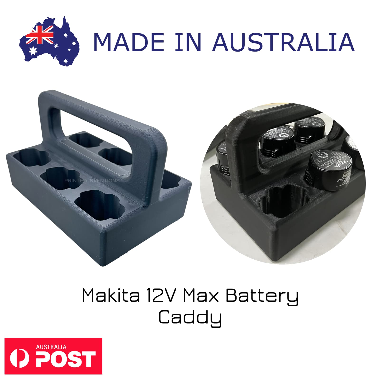 Makita 12V Max Battery Caddy – Portable Storage & Transport for Power Tool Batteries