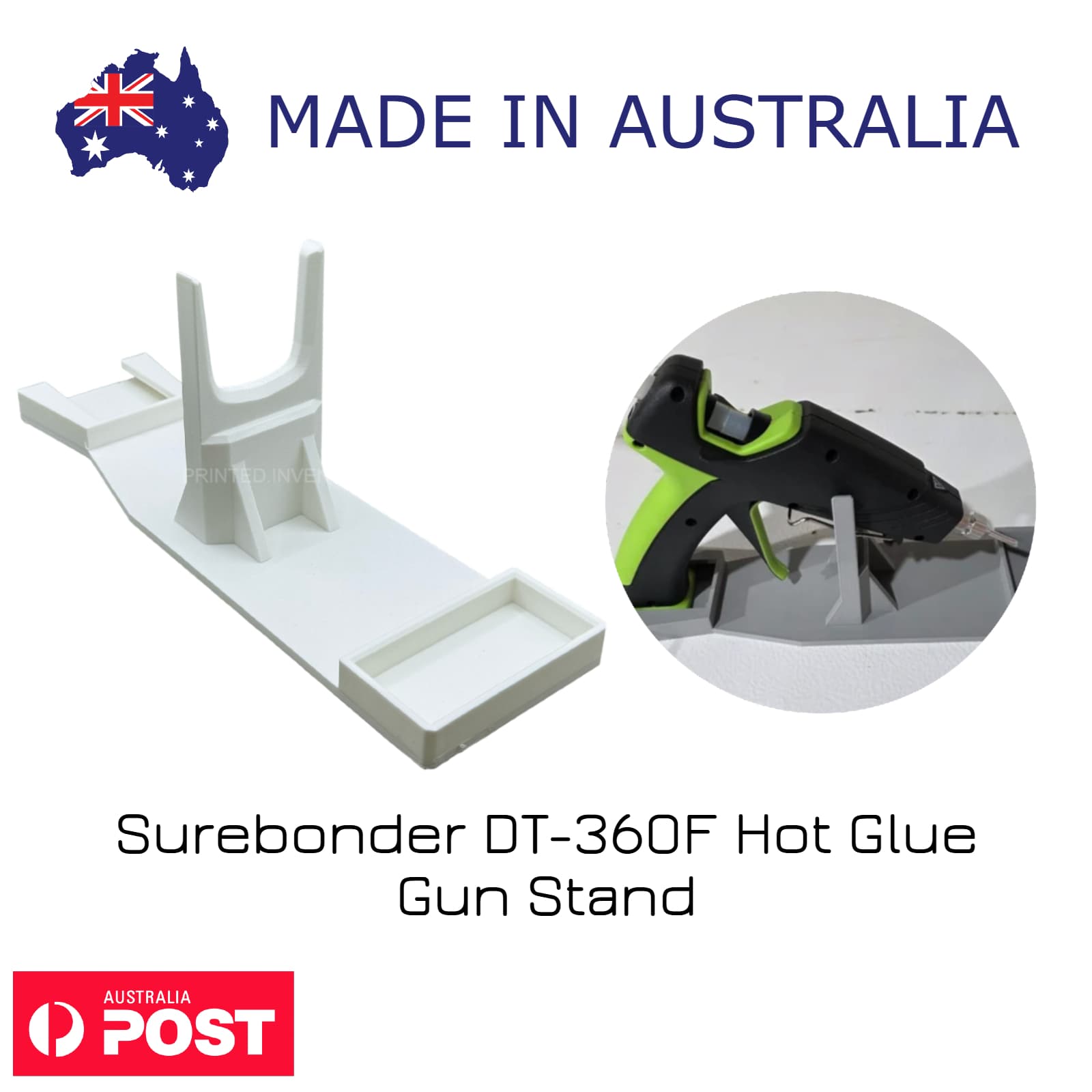 Surebonder DT-360F Hot Glue Gun Stand – Stable Holder Base for Clean & Safe Workspace