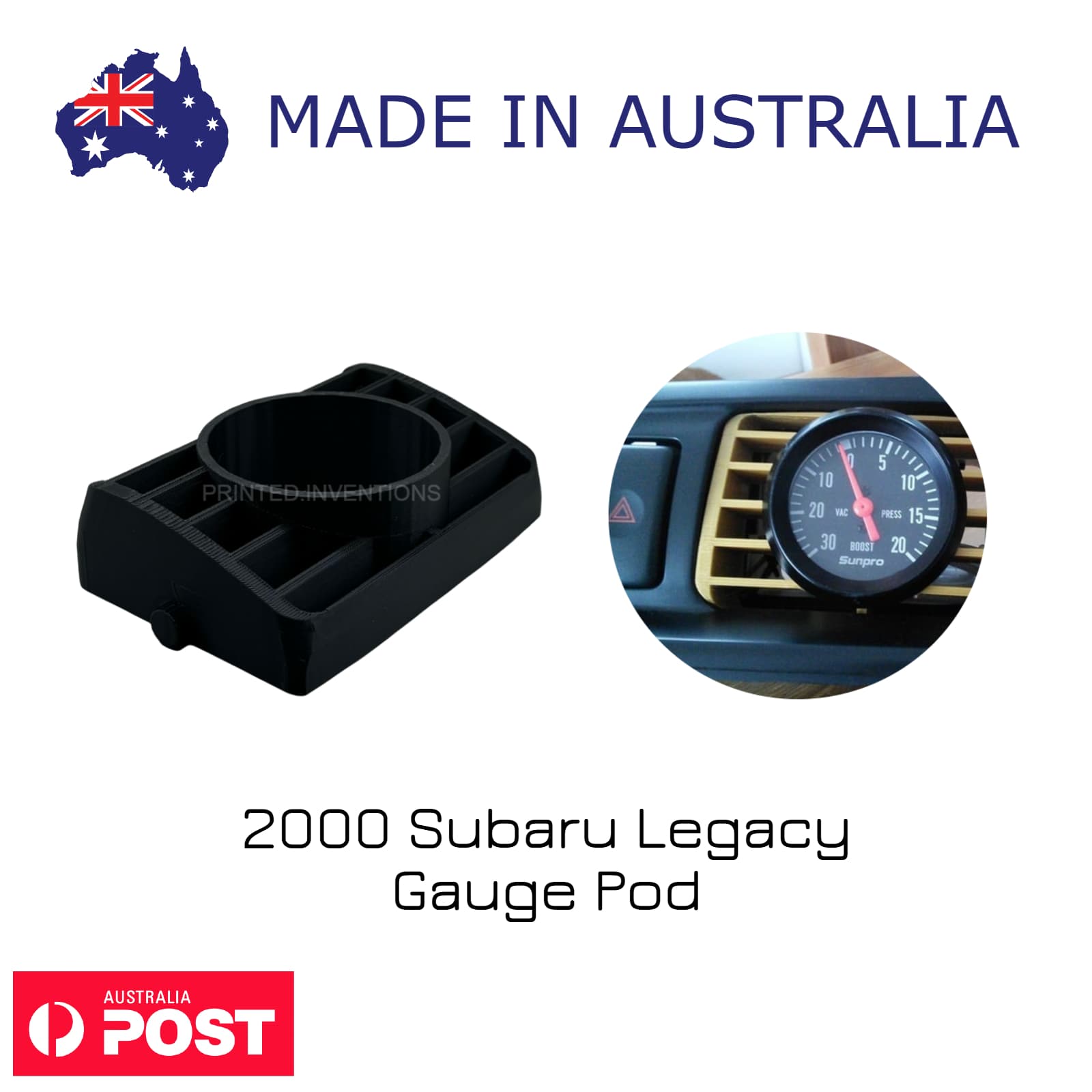 2000 Subaru Legacy Gauge Pod – Dash/Column Mounted Holder for Aftermarket Gauges