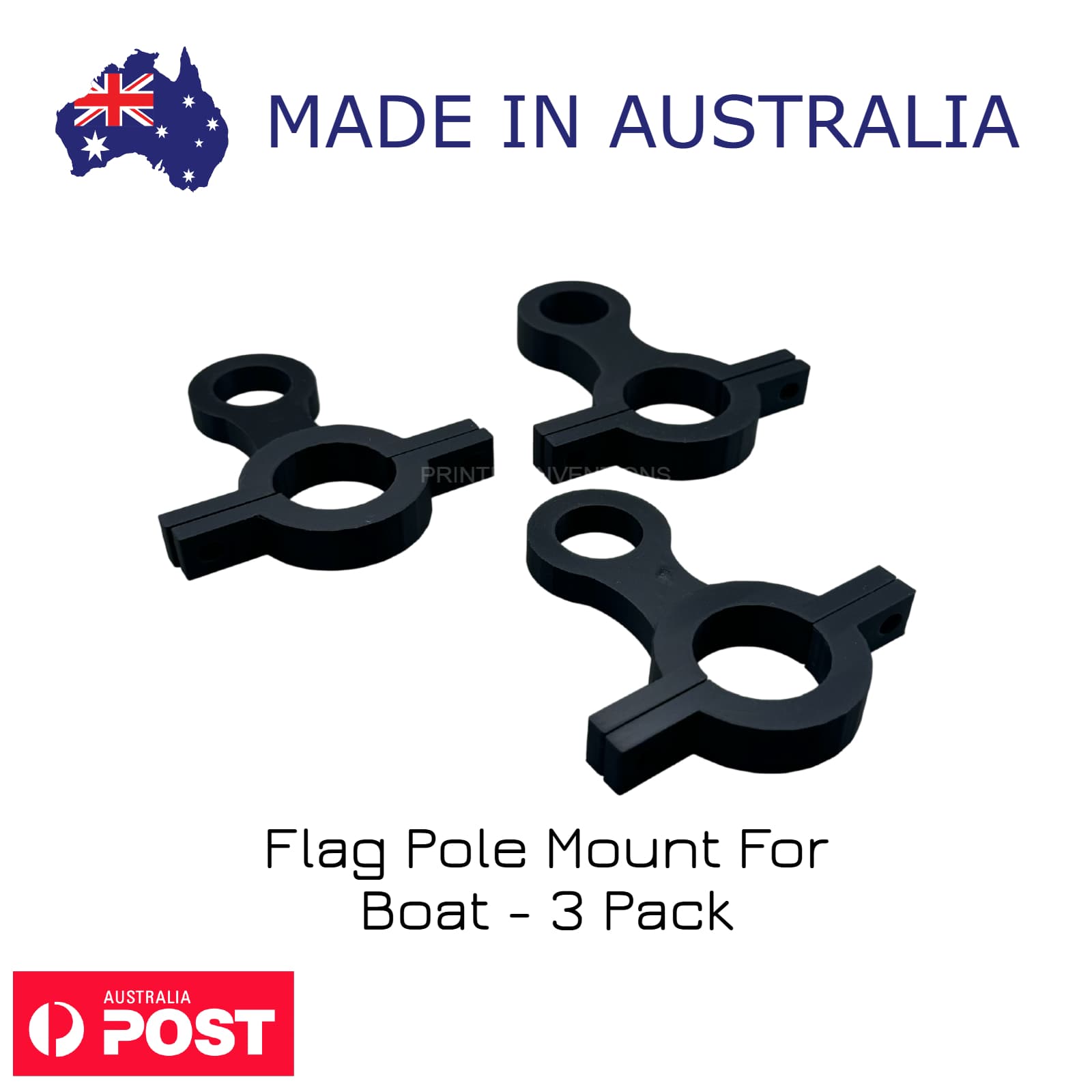Boat Flag Pole Mount – Marine Flag Holder for Deck or Rail
