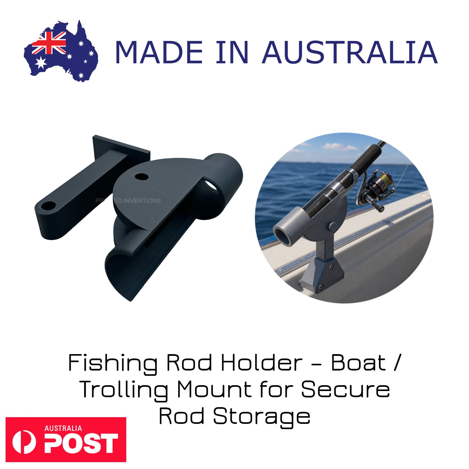 Fishing Rod Holder – Boat / Trolling Mount for Secure Rod Storage